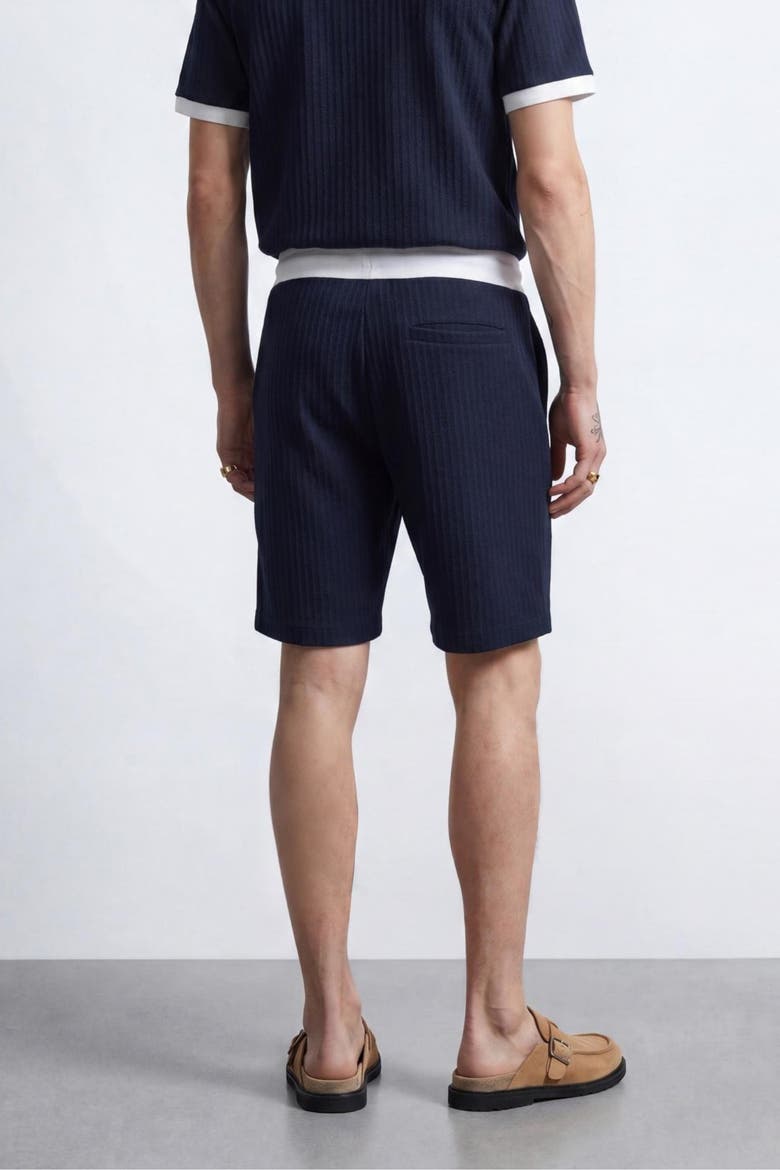 Henry Textured Shorts, Alternate, color, Navy