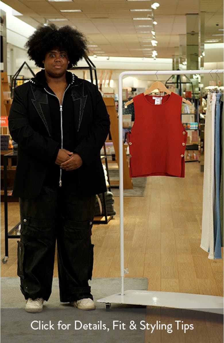 Side Button Sleeveless Top, sales video thumbnail