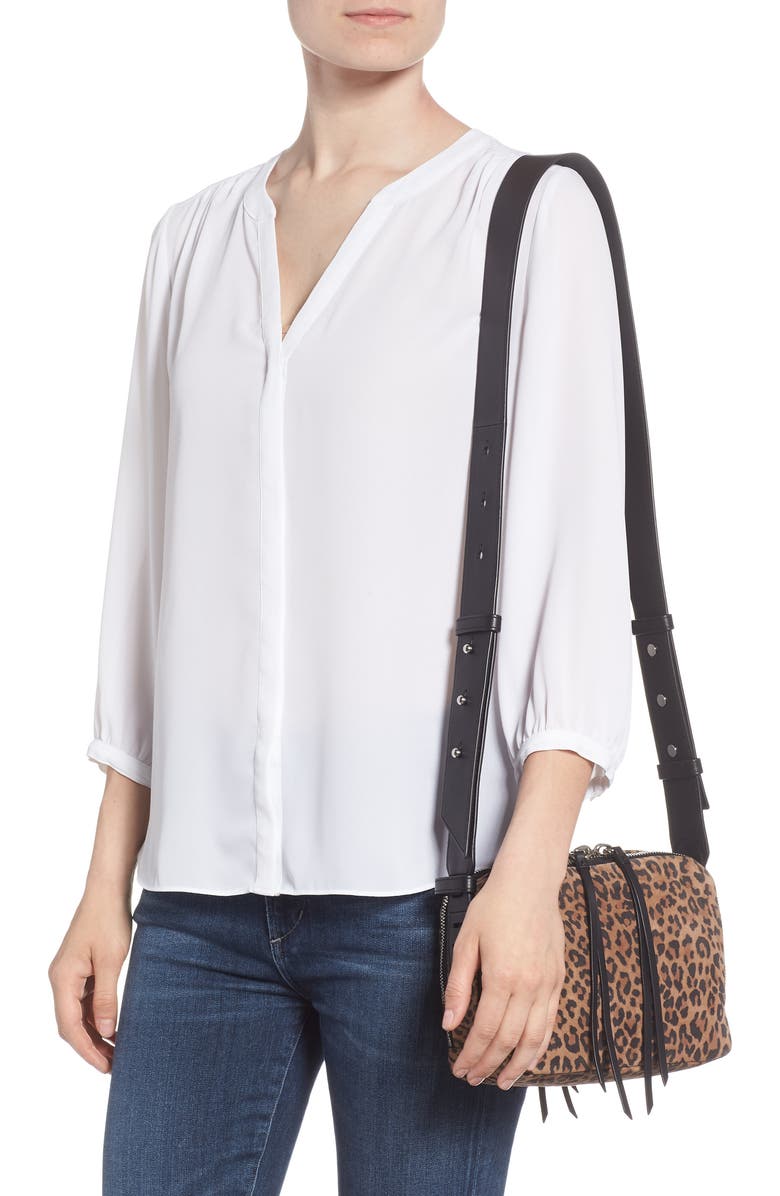 AllSaints Vincent Leather Crossbody Bag, Alternate, color,