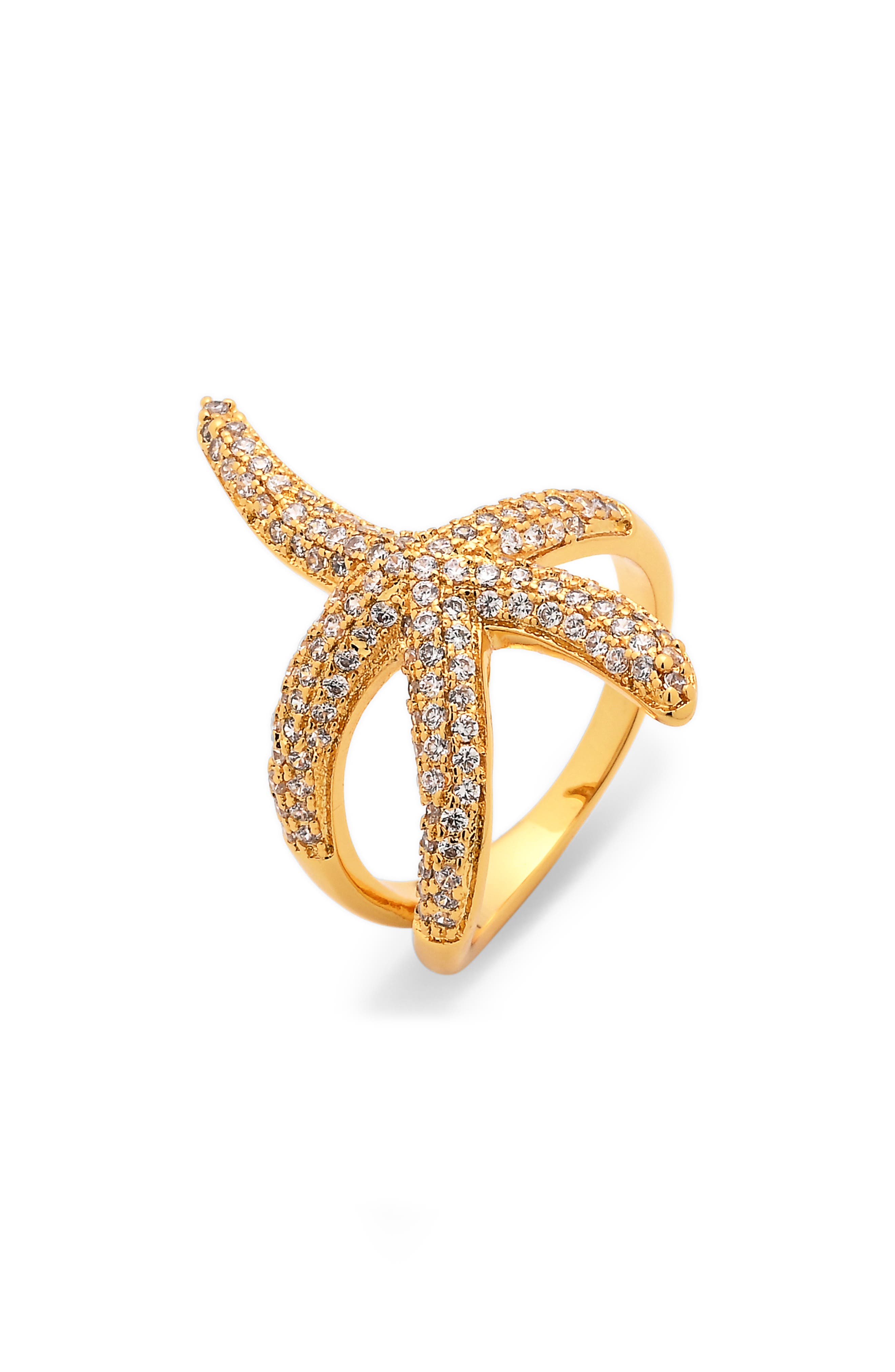 EYE CANDY LOS ANGELES Amie Starfish Statement Ring