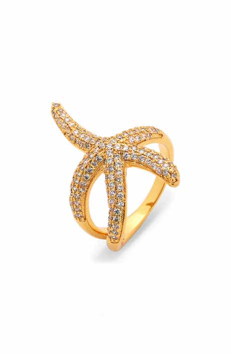 EYE CANDY LOS ANGELES Amie Starfish Statement Ring