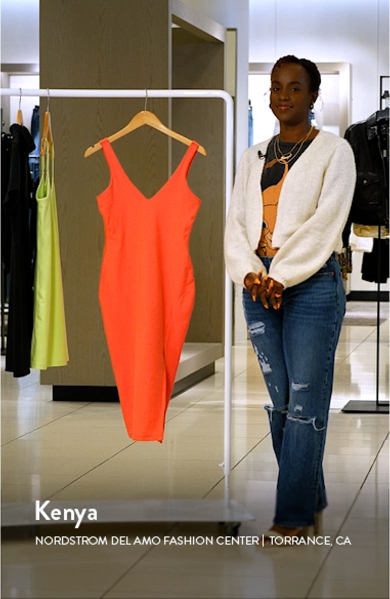 Inspire Space Dye Jersey Midi Tank Dress, sales video thumbnail