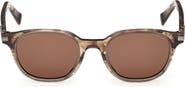 ZEGNA 50mm Round Sunglasses