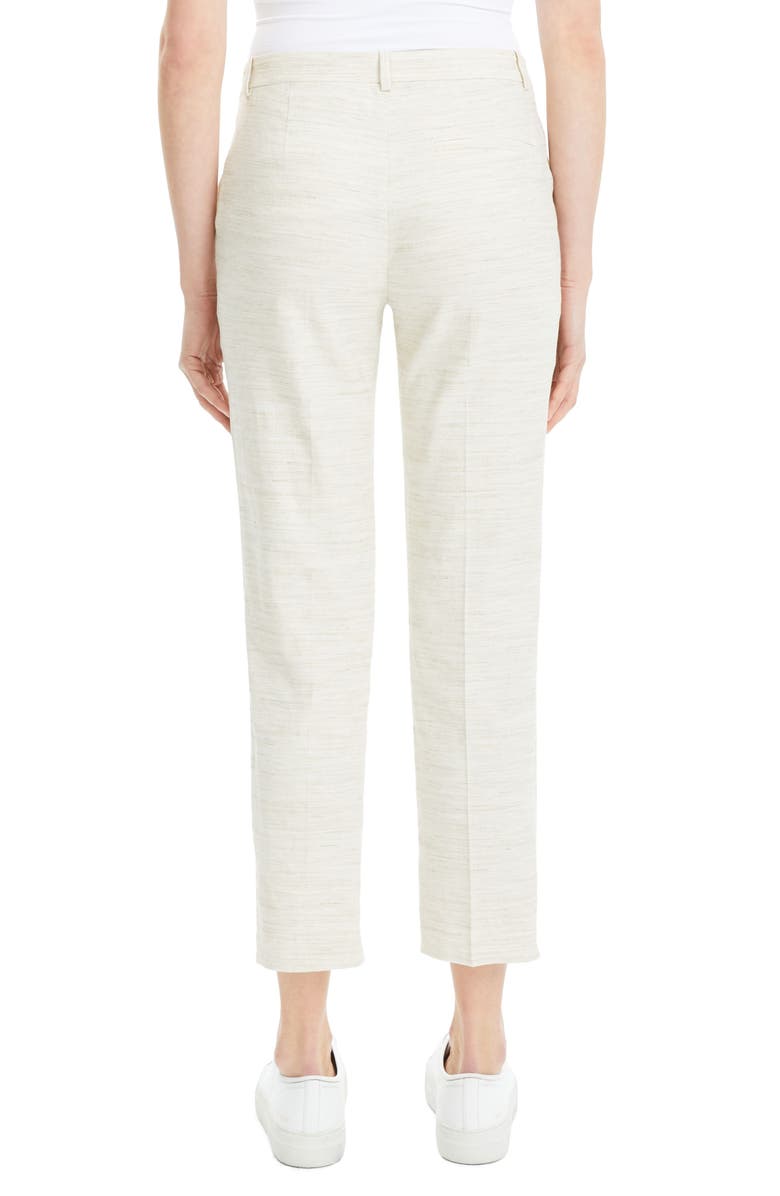 Theory Sharkskin Crunch Tailored Ankle Trousers, Alternate, color,