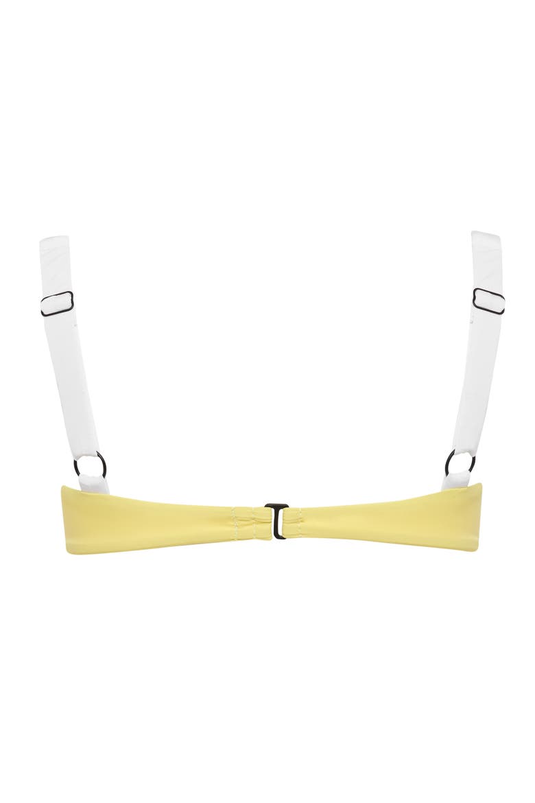 Blocked Luca Underwire Bikini Top, Alternate, color, Limoncello