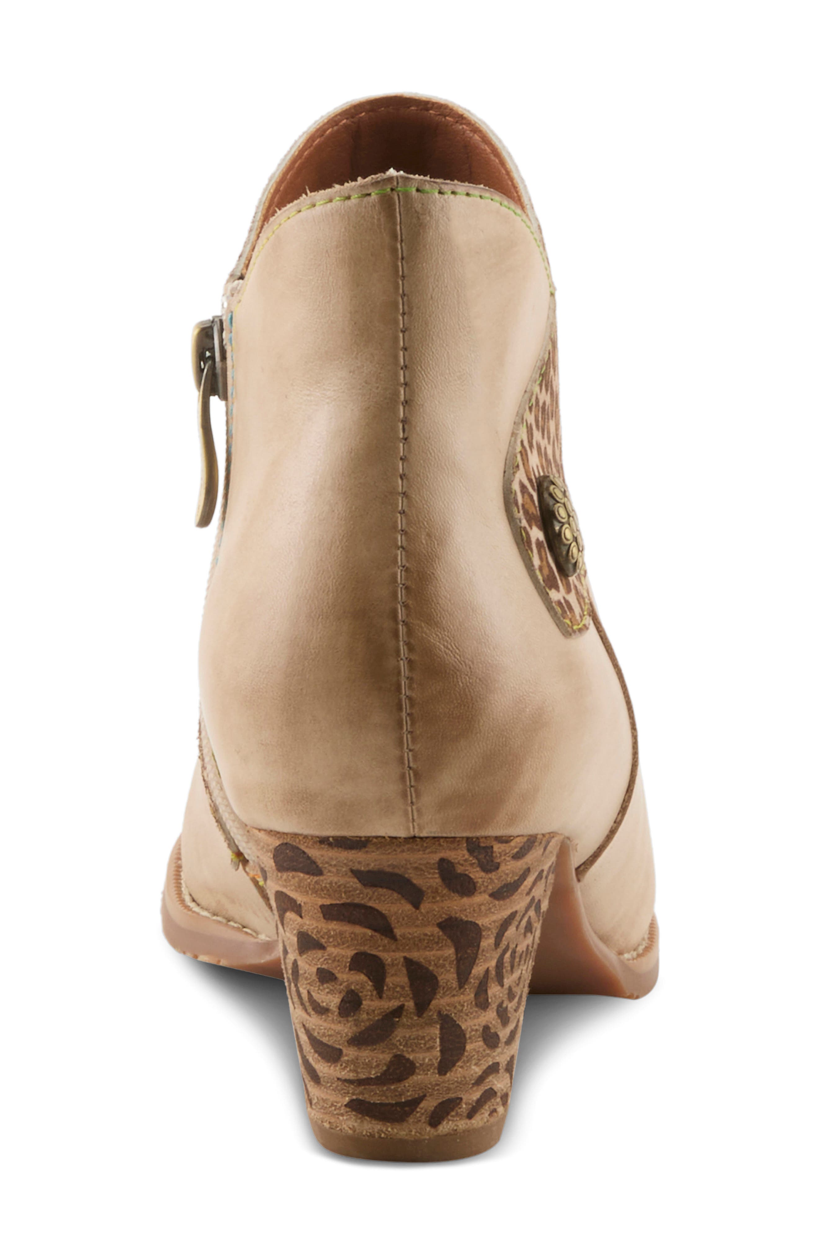 Here Kitty Bootie, Alternate, color, BEIGE MULTI