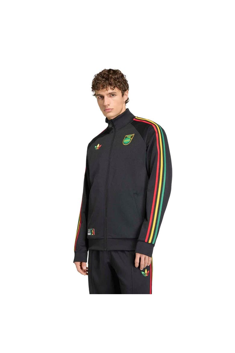 Men's adidas Black Jamaica National Team Originals Full-Zip Track Jacket, Main, color, Black