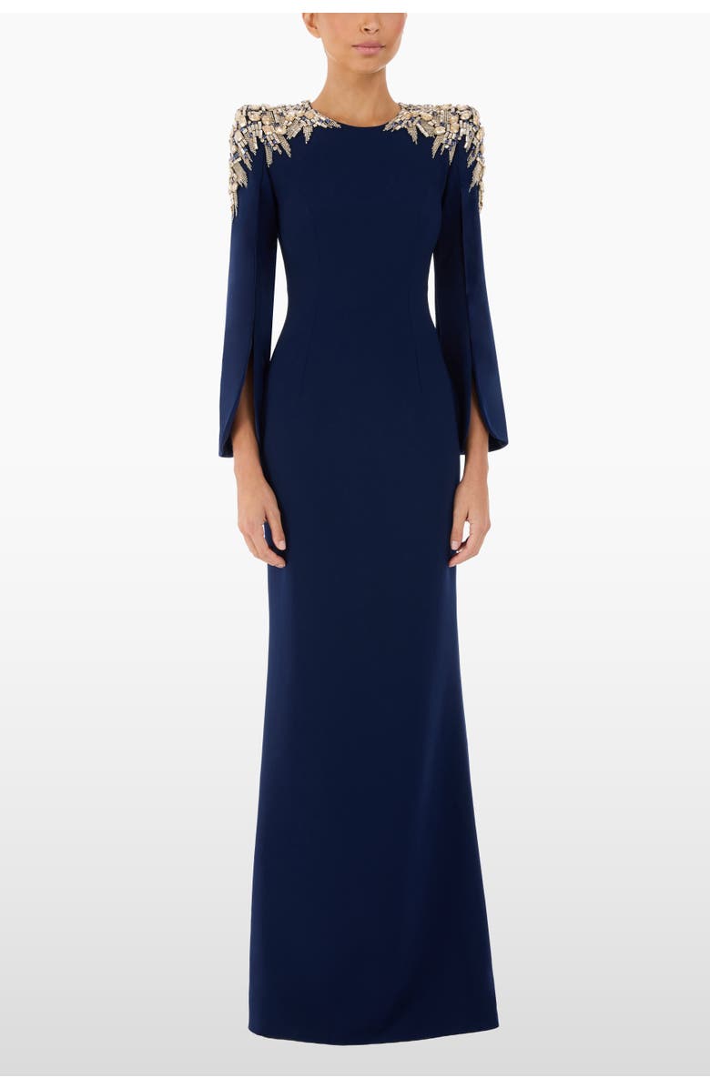 Jenny Packham Adeline Maxi Dress, Alternate, color, Midnight Kiss