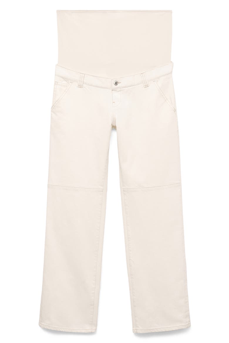 Wide Leg Leg Maternity Jeans, Alternate, color, OFF WHITE