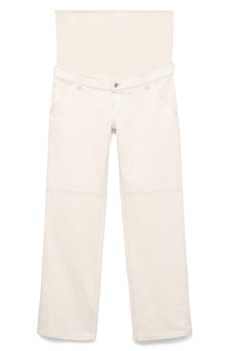 MANGO Wide Leg Leg Maternity Jeans, Alternate, color,