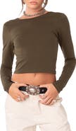 EDIKTED Haven Open Back Crop Top