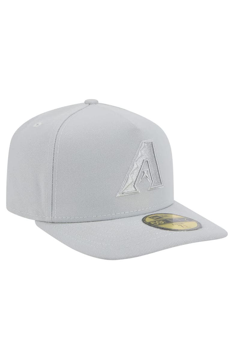 New Era Men's New Era  Gray Arizona Diamondbacks Colorpack 59FIFTY Fitted Hat, Alternate, color, Gray