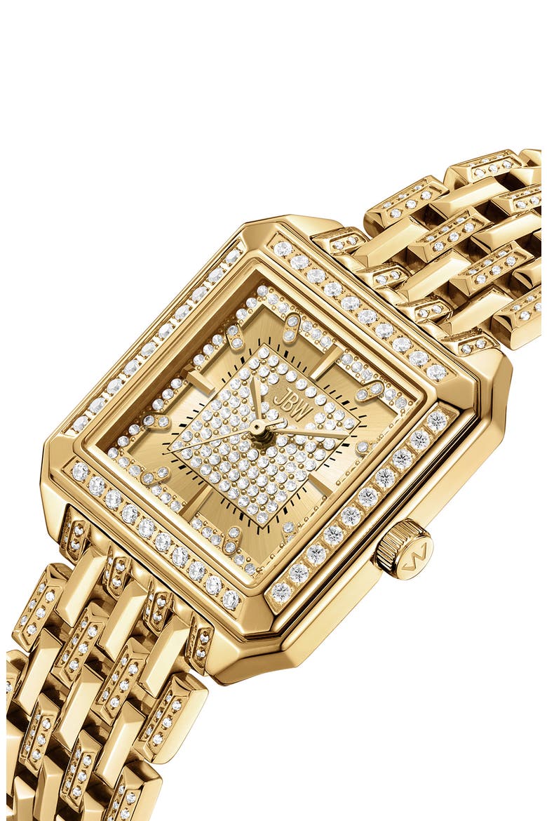Astra Crystal Pavé Bracelet Watch, 29mm, Alternate, color, GOLD