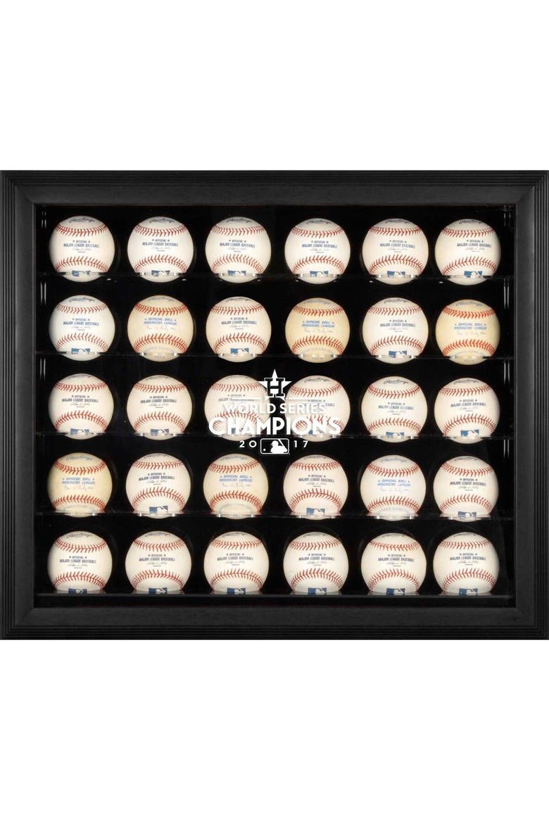 MOU ASTROS BLACK WS17 CHAMPS FR 30-BALL DISPLAY CASE COLCAS, Main, color, Black