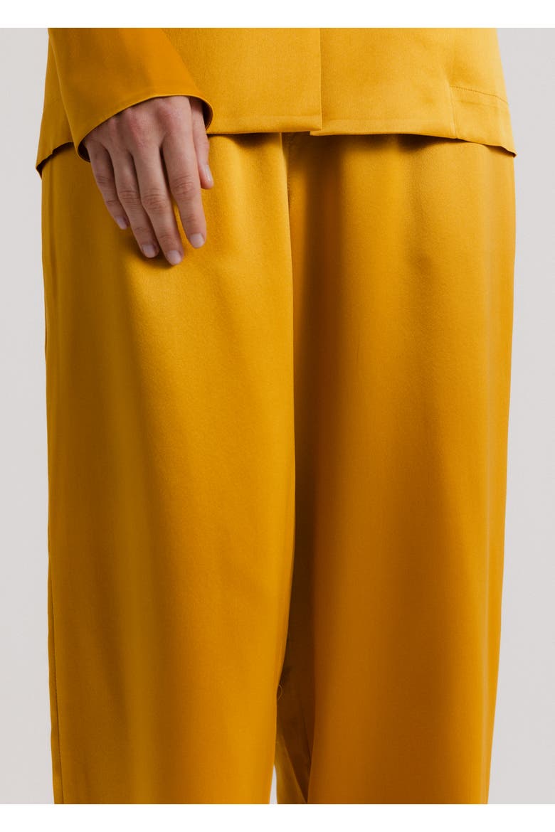 Silk Wide Leg Pants, Alternate, color, Gold