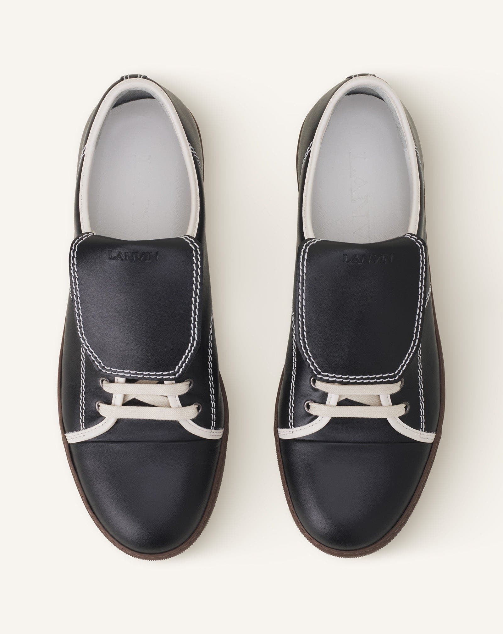 Lanvin Dbb1 Sneakers With Leather Tongue, Alternate, color, 