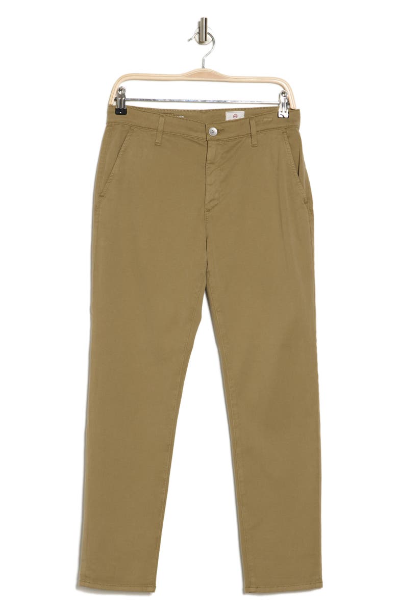 AG Caden Crop Twill Trousers, Alternate, color, Urban Moss