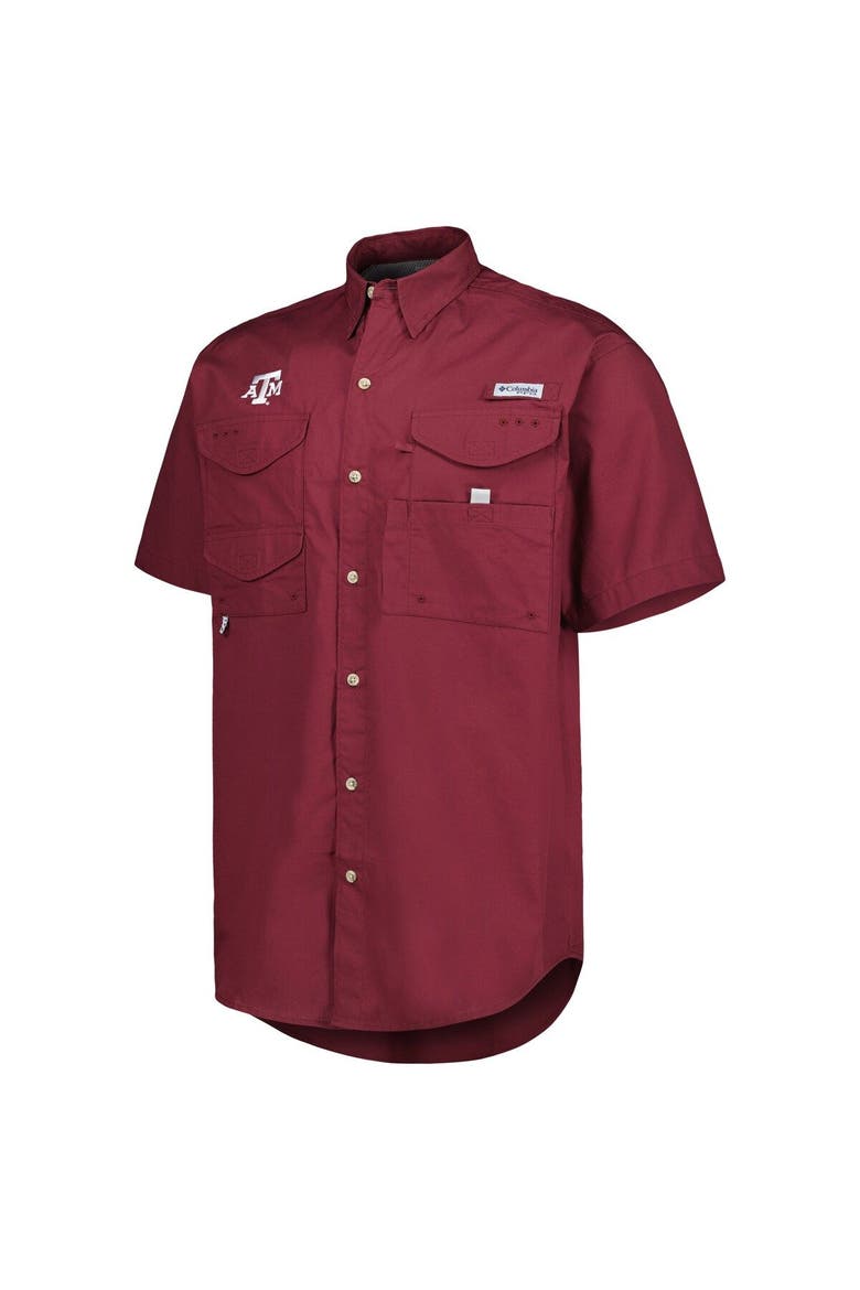 Men's Columbia Maroon Texas A&M Aggies Bonehead Button-Up Shirt, Alternate, color, Maroon