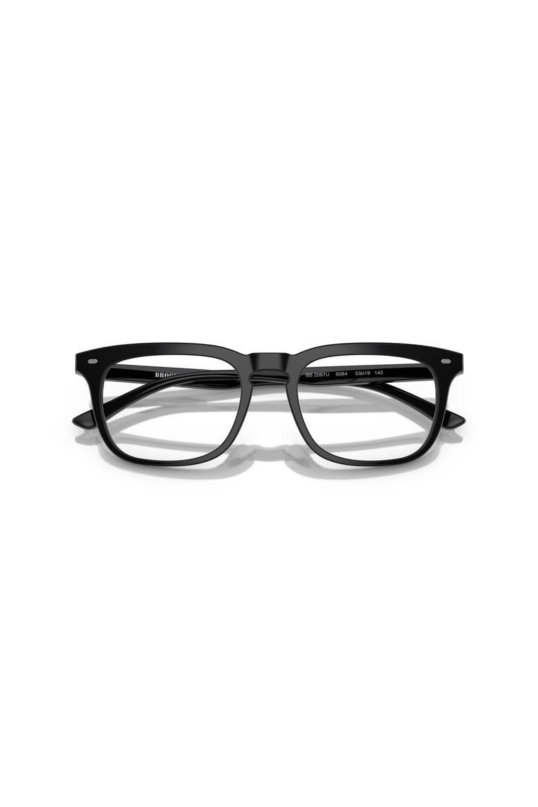 53mm Rectangle optical glasses, Alternate, color, Black