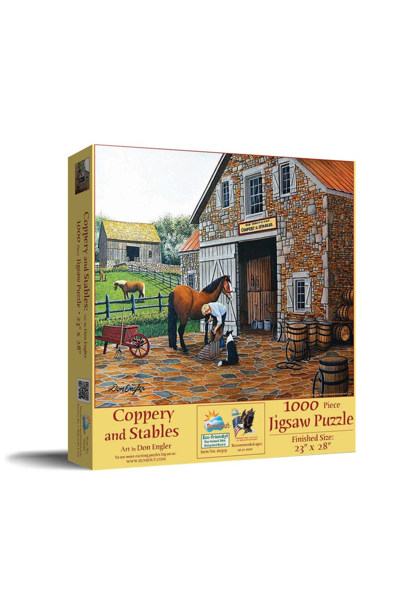 Coppery and Stables 1000 piece Jigsaw Puzzle for Adults, Main, color, Multicolor