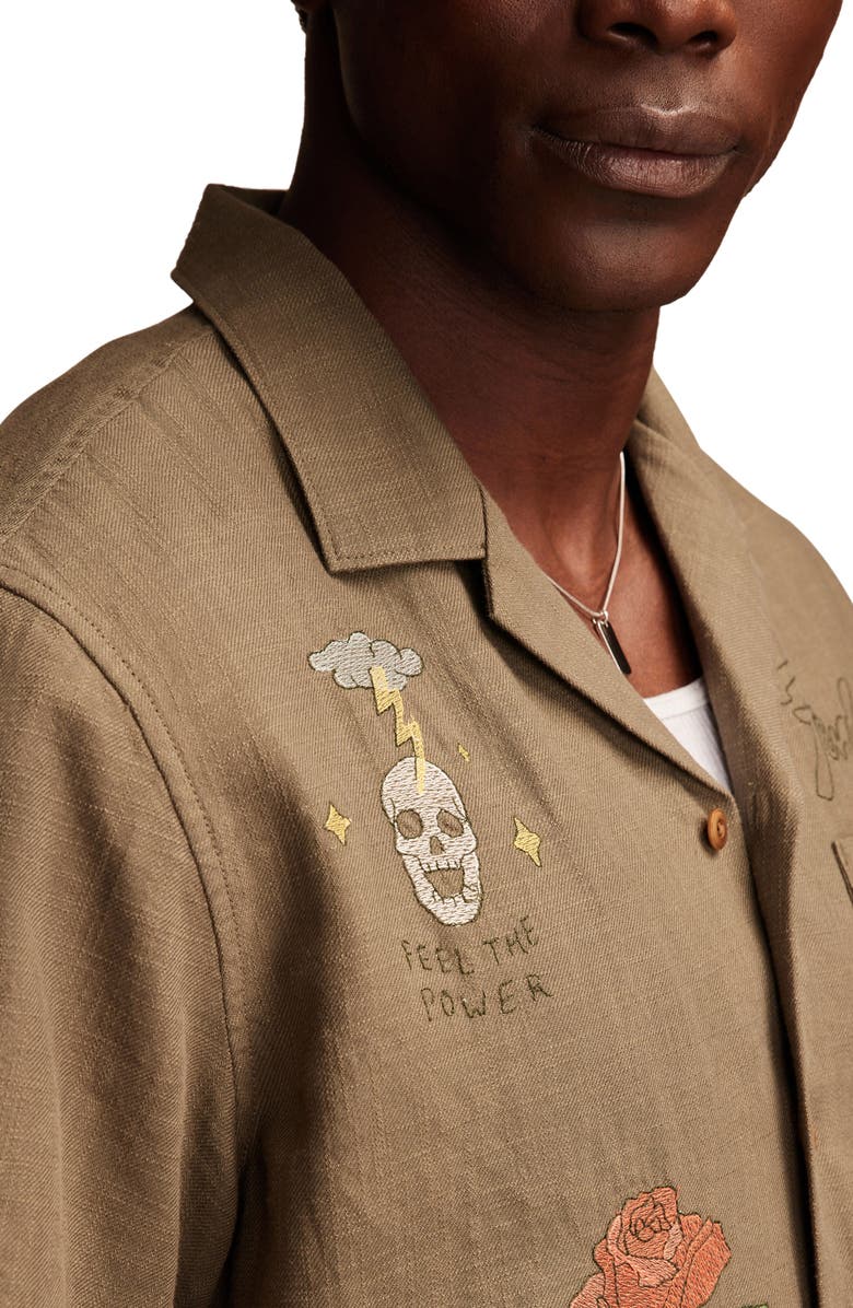 Lucky Brand Fender Club Short Sleeve Button-Up Shirt, Alternate, color, 