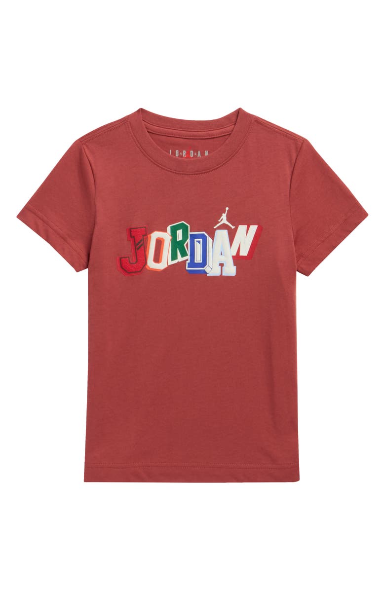Jordan Kids' Jordan Signature Graphic T-Shirt, Main, color, Canyon Rust