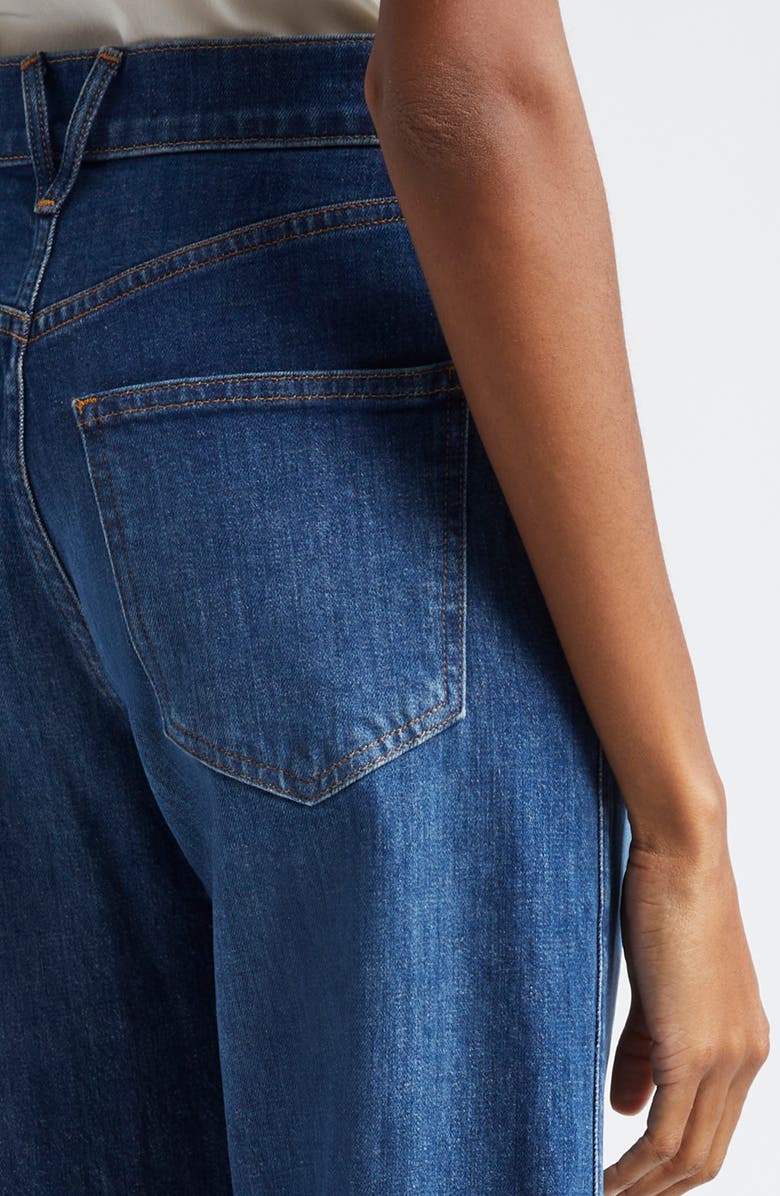 Veronica Beard Taylor High Waist Wide Leg Jeans, Alternate, color, Bright Blue