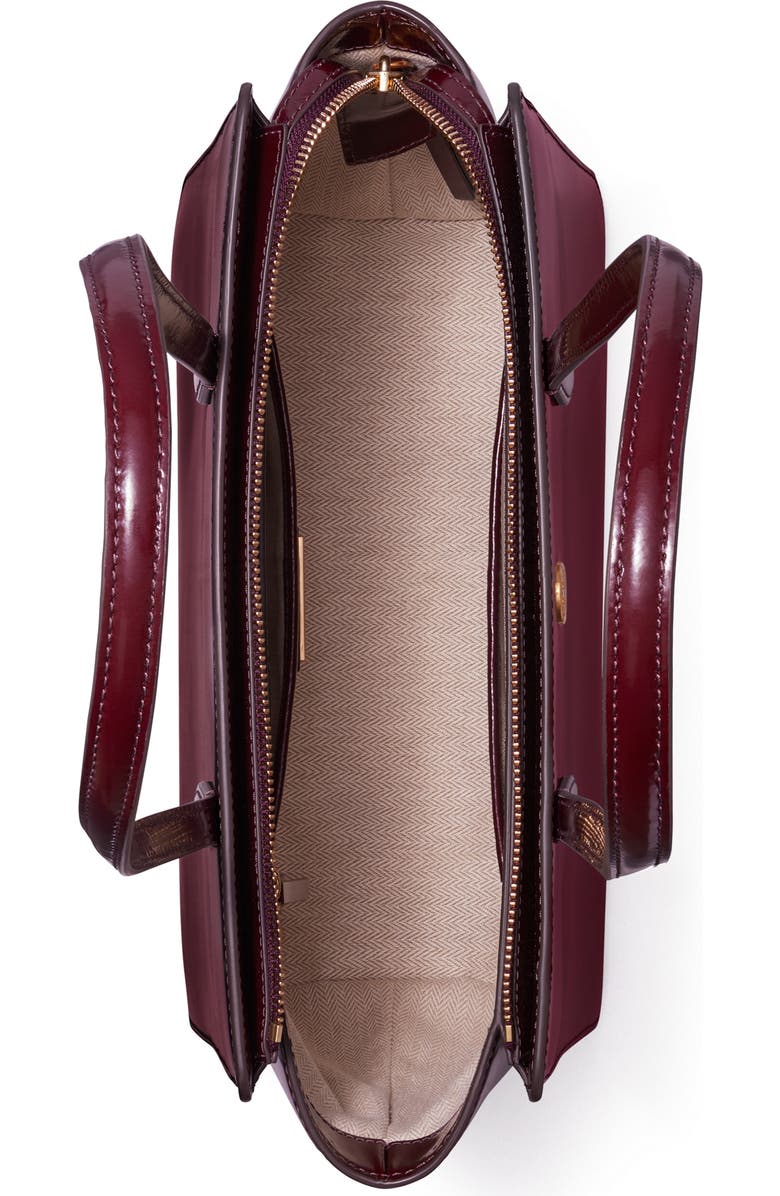 Tory Burch Robinson Small Spazzolato Leather Tote, Alternate, color,