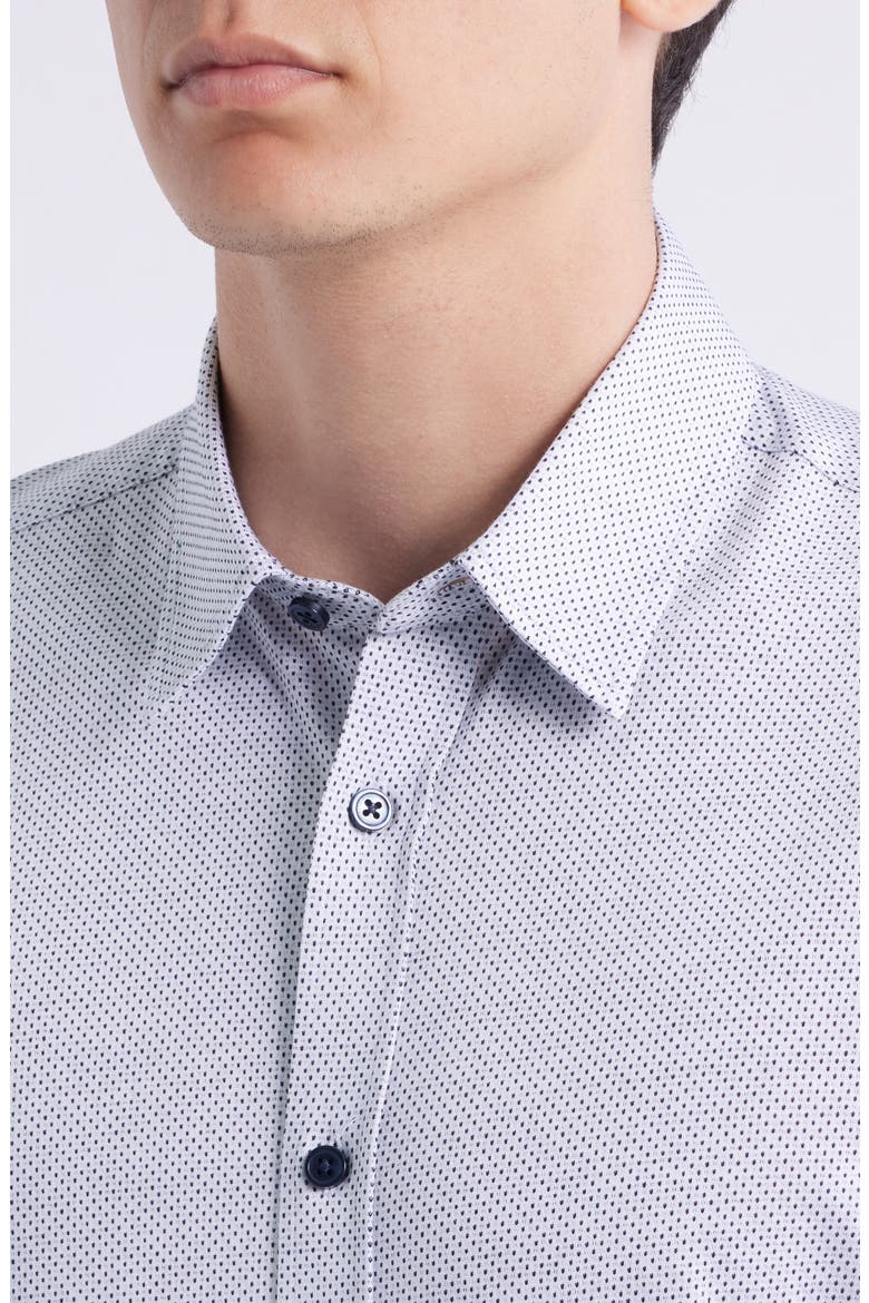 Roan Kent Slim Fit Button-Up Shirt, Alternate, color, WHITE