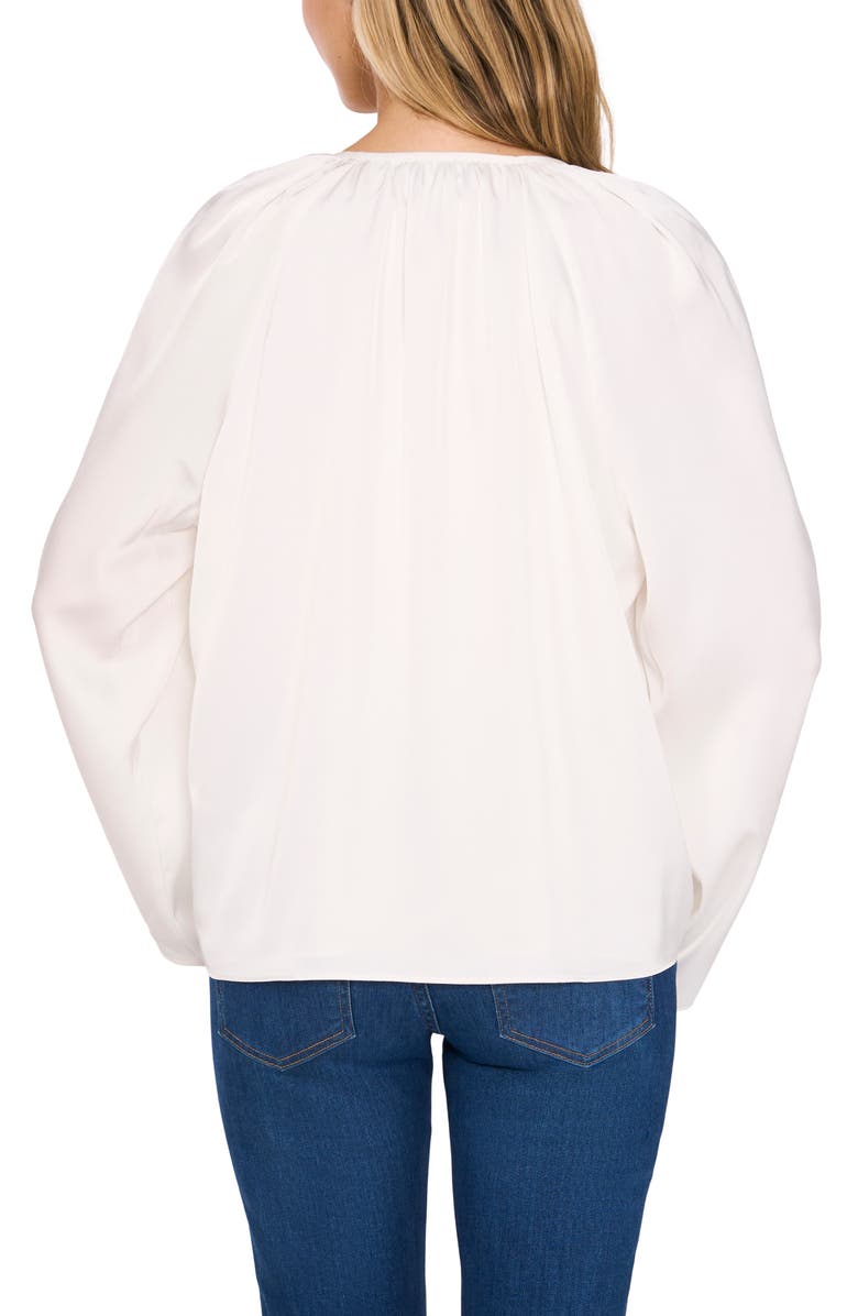 CeCe Satin Peasant Top, Alternate, color, 