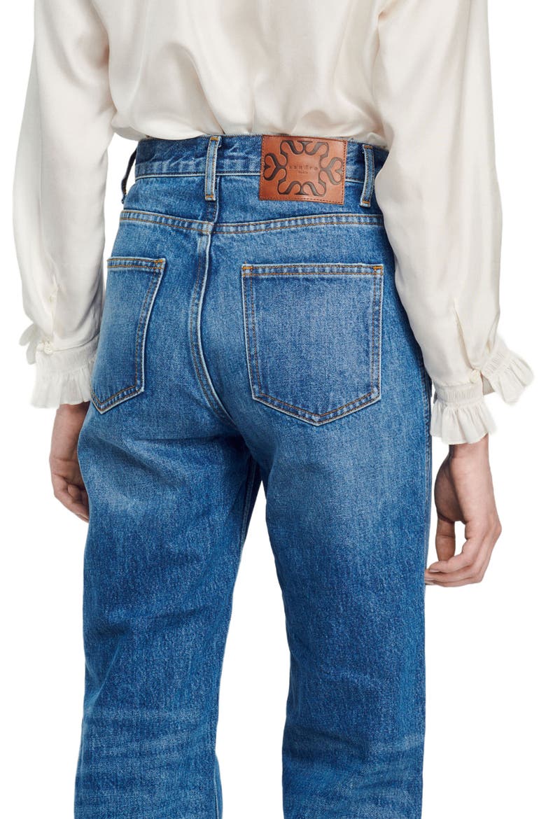 Flared faded jeans, Alternate, color, Blue jean