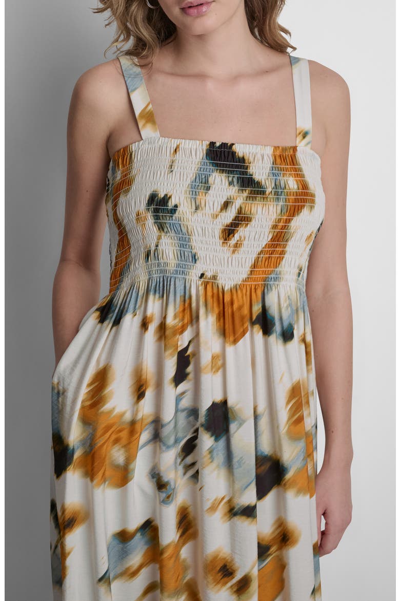 Floral Print Maxi Dress, Alternate, color, SUNBURST FLORAL