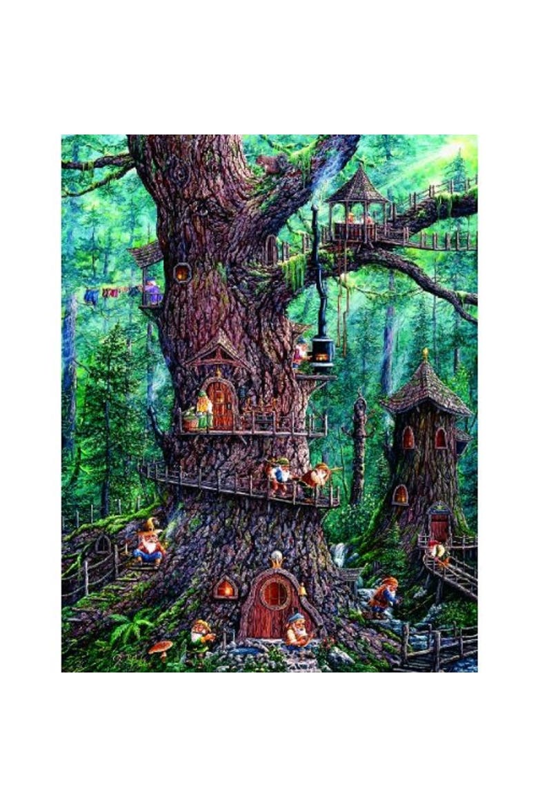 Forest Gnomes 1000 piece Jigsaw Puzzle for Adults Large Pieces, Alternate, color, Multicolor