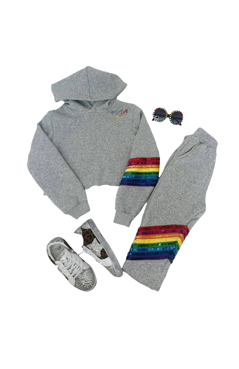 You Are Amazing Sequin Jogger Set