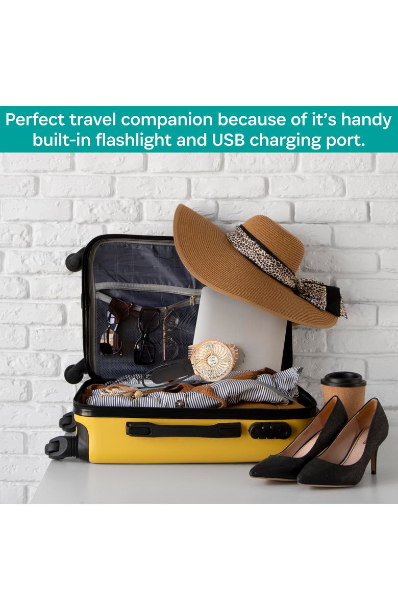 BuggyGear 3-Speed Recharge Turbo Stroller Fan, Alternate, color, Black/ Rose Gold