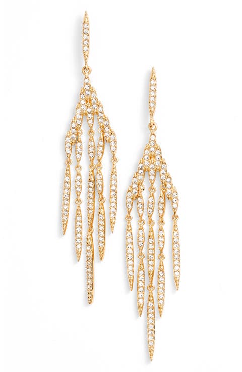 Kate Pavé Chandelier Earrings