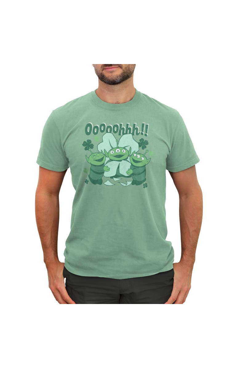 Toy Story Men's Toy Story Alien Clover Bloom Graphic T-Shirt, Main, color, Chalky Mint