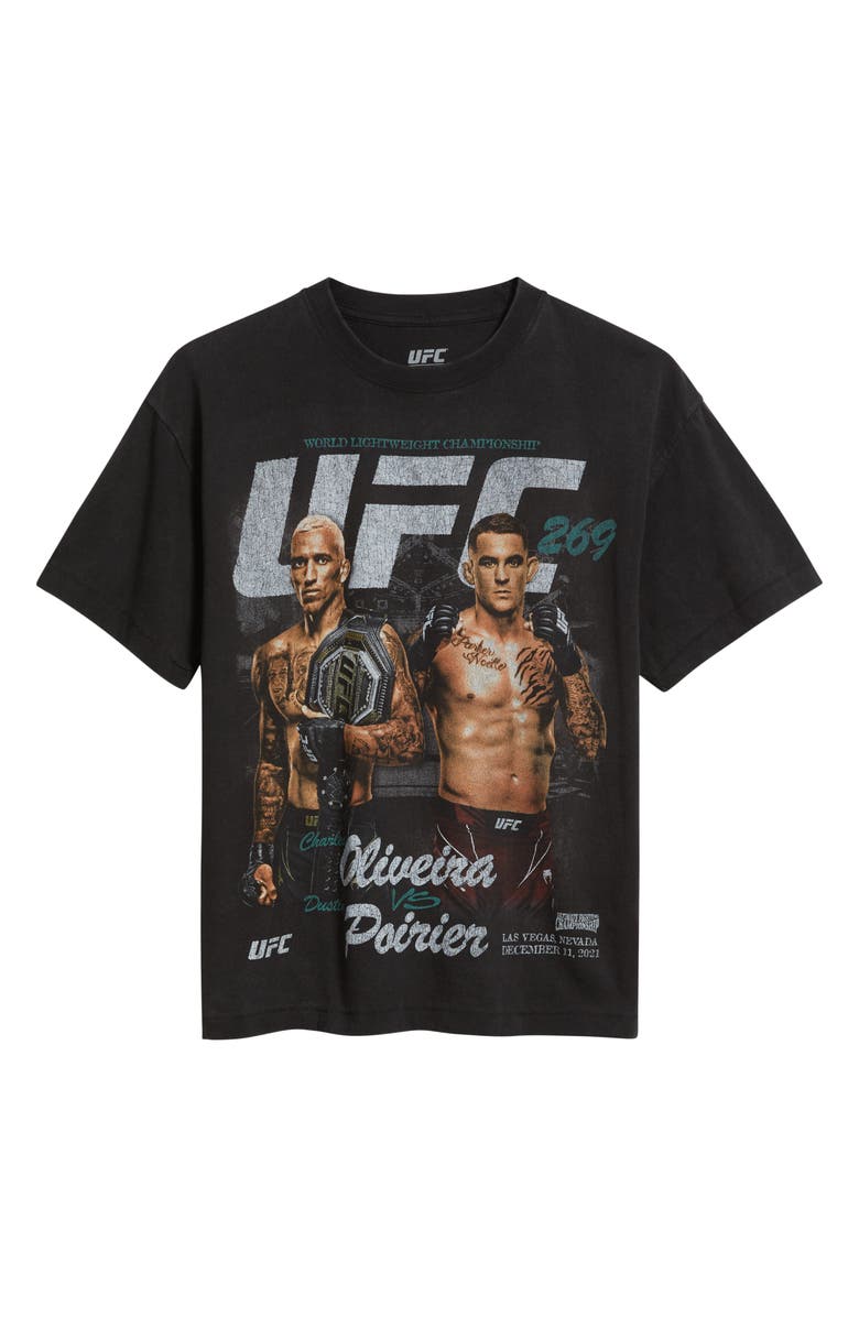 ID Supply Co UFC 269 Oliveria Vs Poirier Graphic T-Shirt, Alternate, color, Washed Black