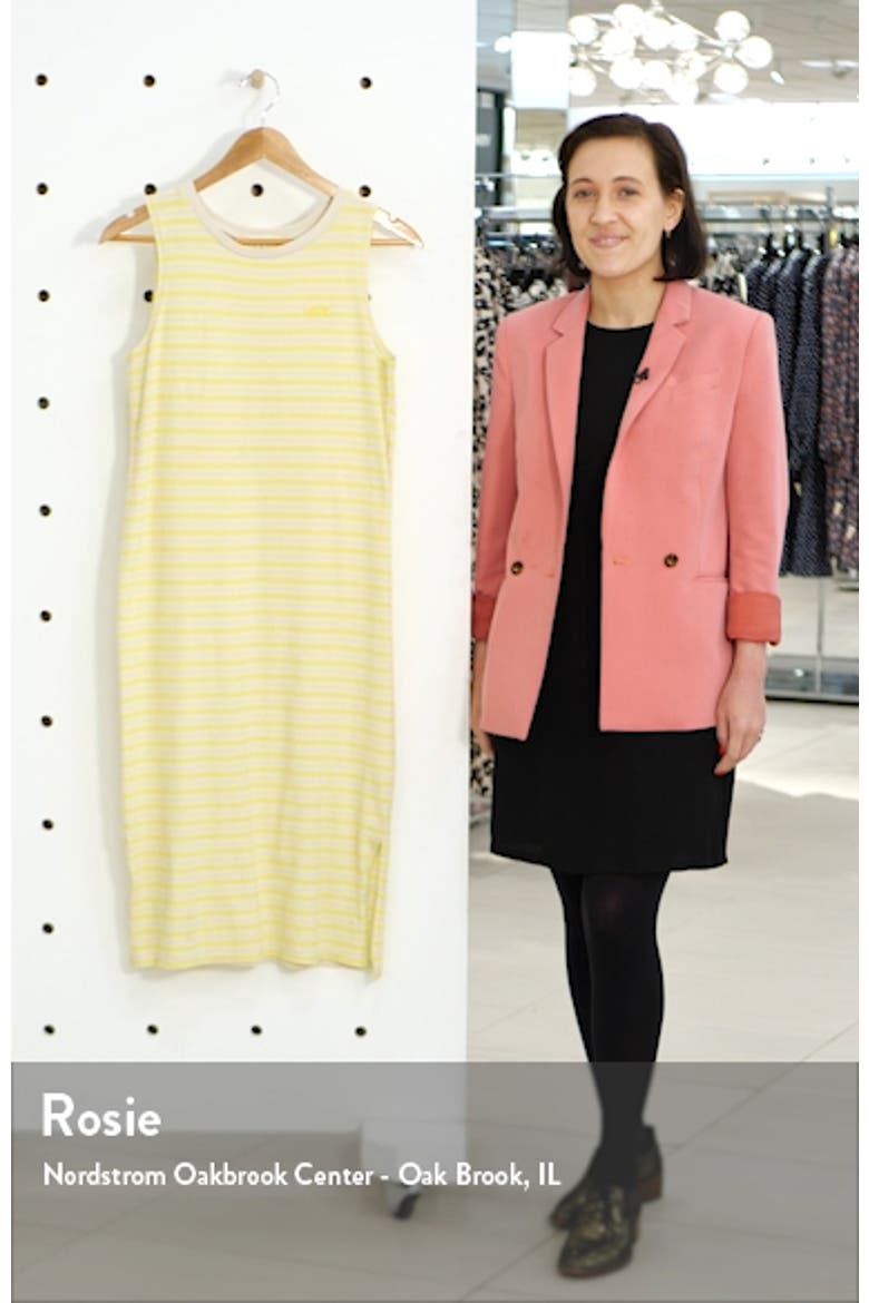Stripe Sleeveless Midi Tank Dress video