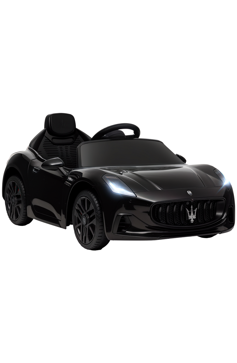 Qaba Maserati Gran Turismo 12V Kids Electric Car with Remote Control, Main, color, Black