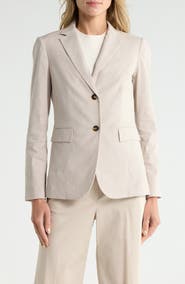 Theory Classic Linen Blend Blazer