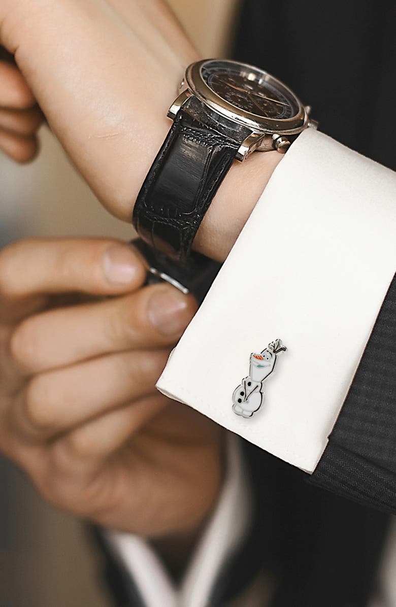 Cufflinks, Inc. Olaf Action Cuff Links, Alternate, color, White