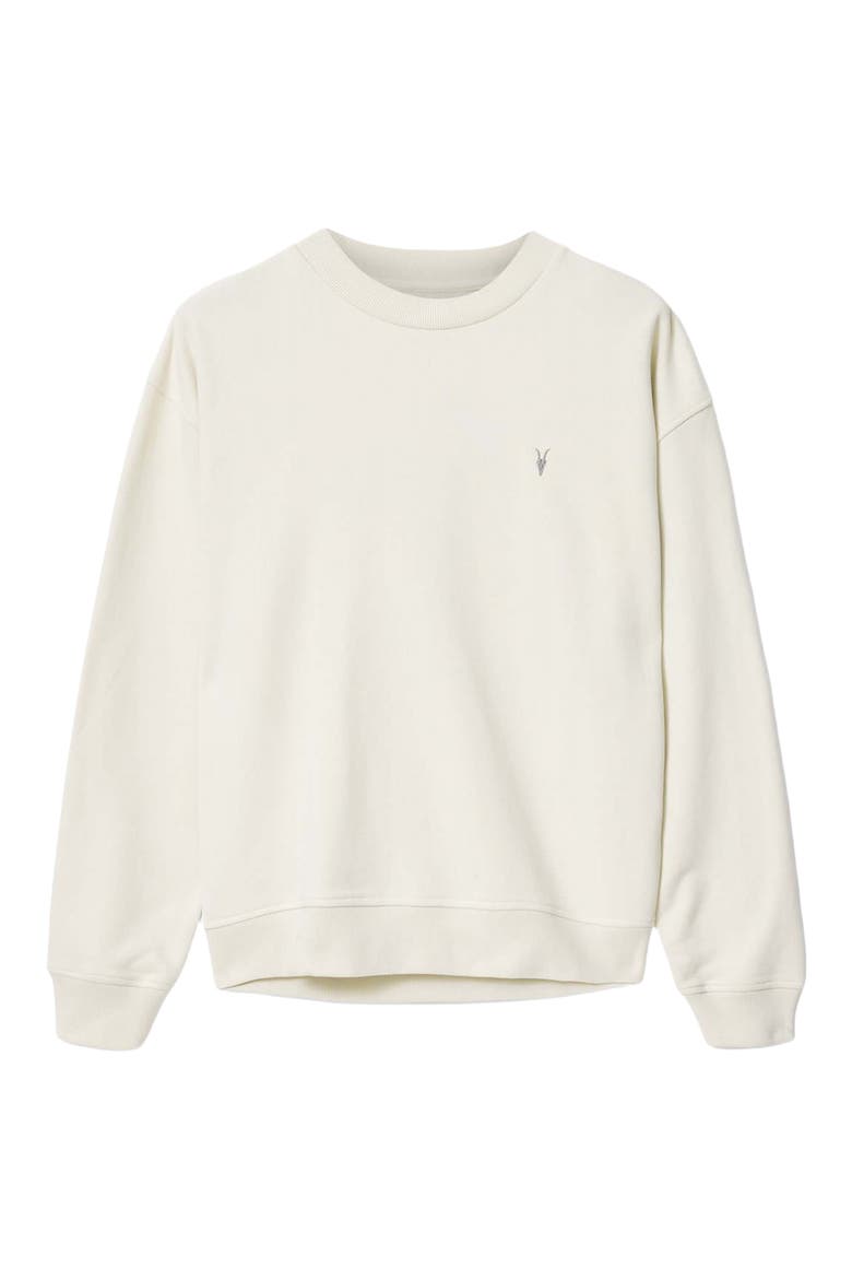 Asher Crewneck Sweatshirt, Alternate, color, BIRCH WHITE
