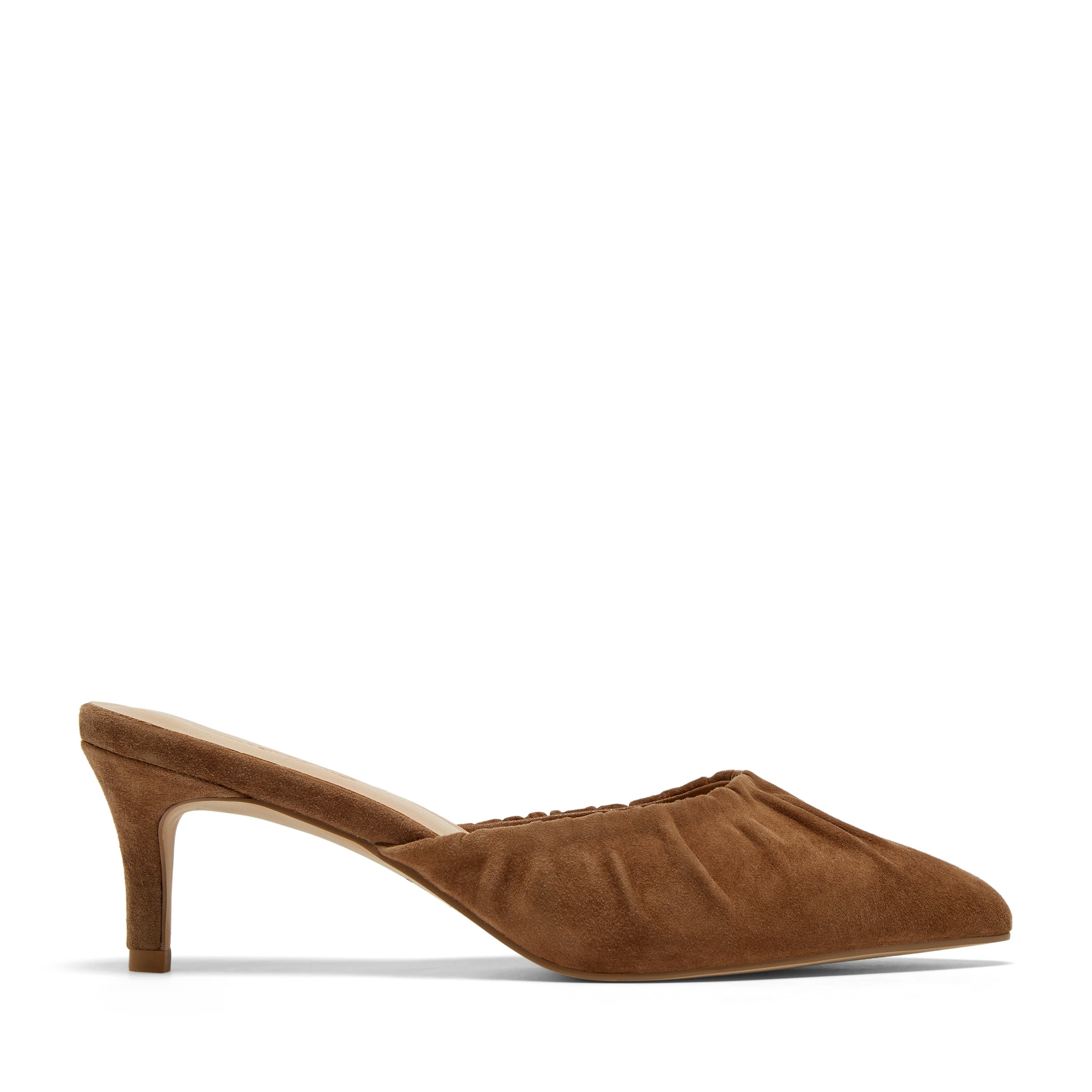 Crilla Mule, Alternate, color, Nutmeg Suede