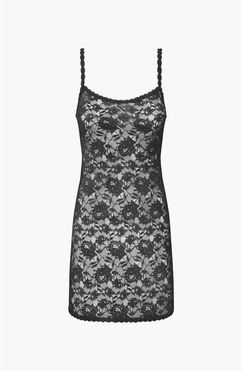 Cosabella Nsn Foxie Chemise, Alternate, color, Black