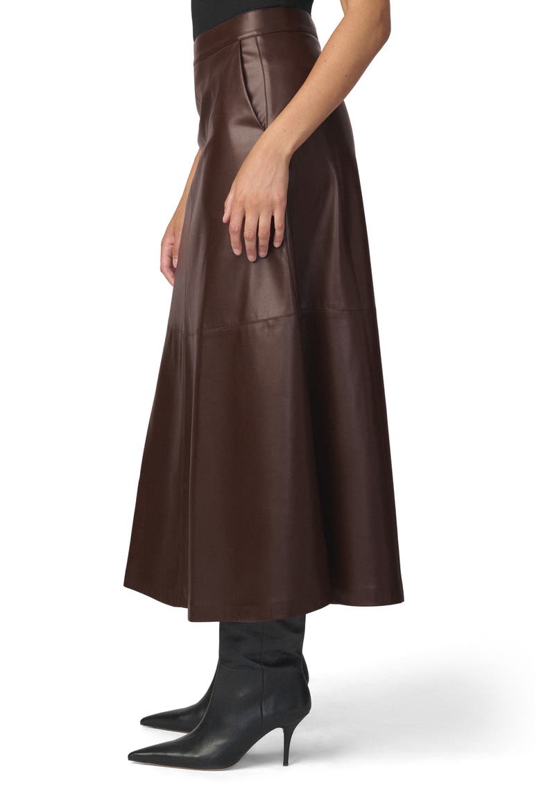 The Tavi Faux Leather Maxi Skirt, Alternate, color, DARK CHOCOLATE