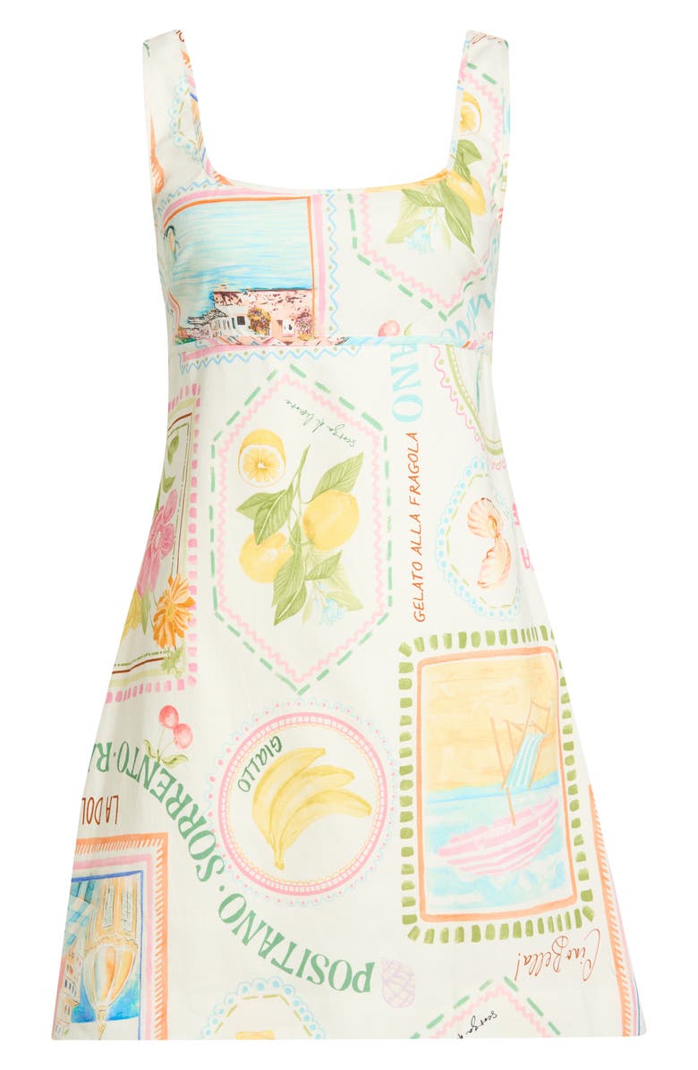 Ever New Hadley Cutout Ruched Back Mini Sundress, Alternate, color, 