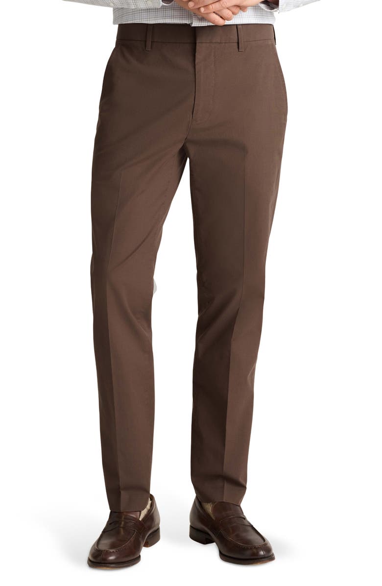 Bonobos Weekday Warrior Slim Fit Glen Check Dress Pants, Main, color, Tuesday Brown Glen Check