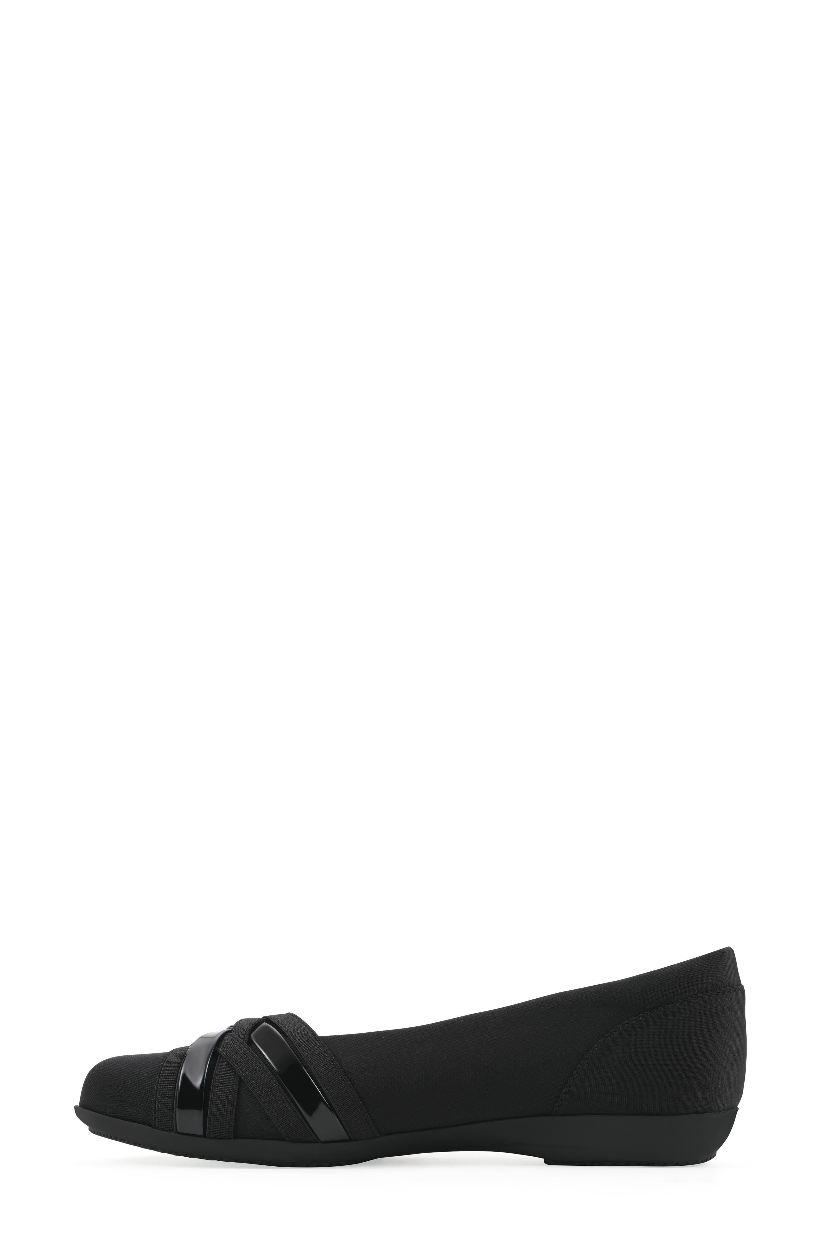 CLIFFS BY WHITE MOUNTAIN Chic Flat, Alternate, color, Black/ Nylon