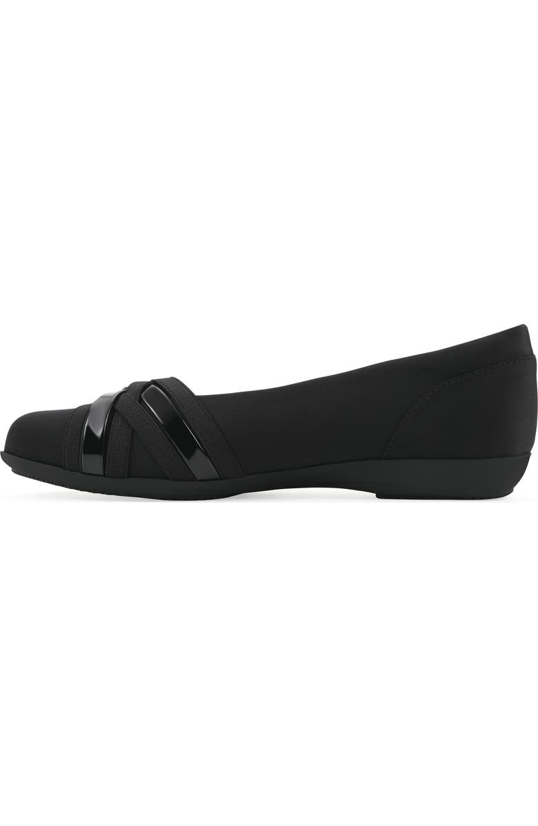 CLIFFS BY WHITE MOUNTAIN Chic Flat, Alternate, color, Black/ Nylon